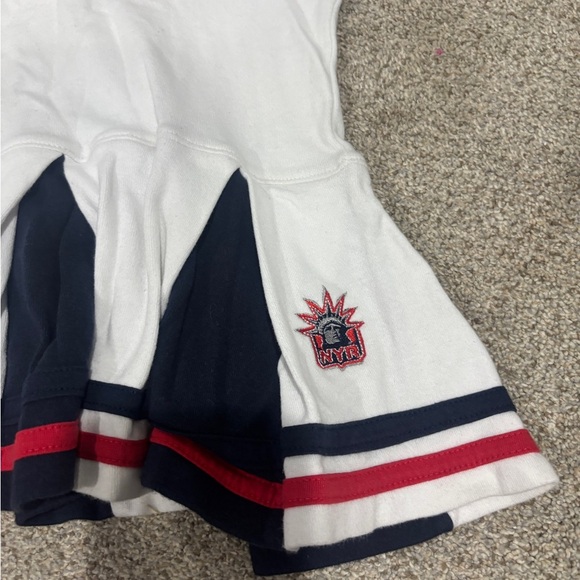 NHL New York Rangers Toddler Girl 3T collared pleated dress - Picture 3 of 4